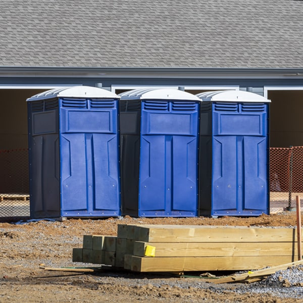 what is the expected delivery and pickup timeframe for the portable toilets in Bedford Kentucky